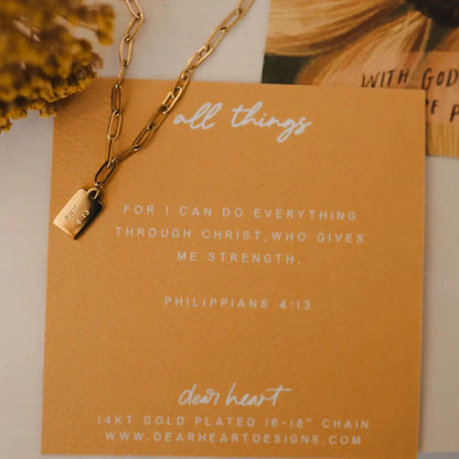 All Things Mini Tag Necklace