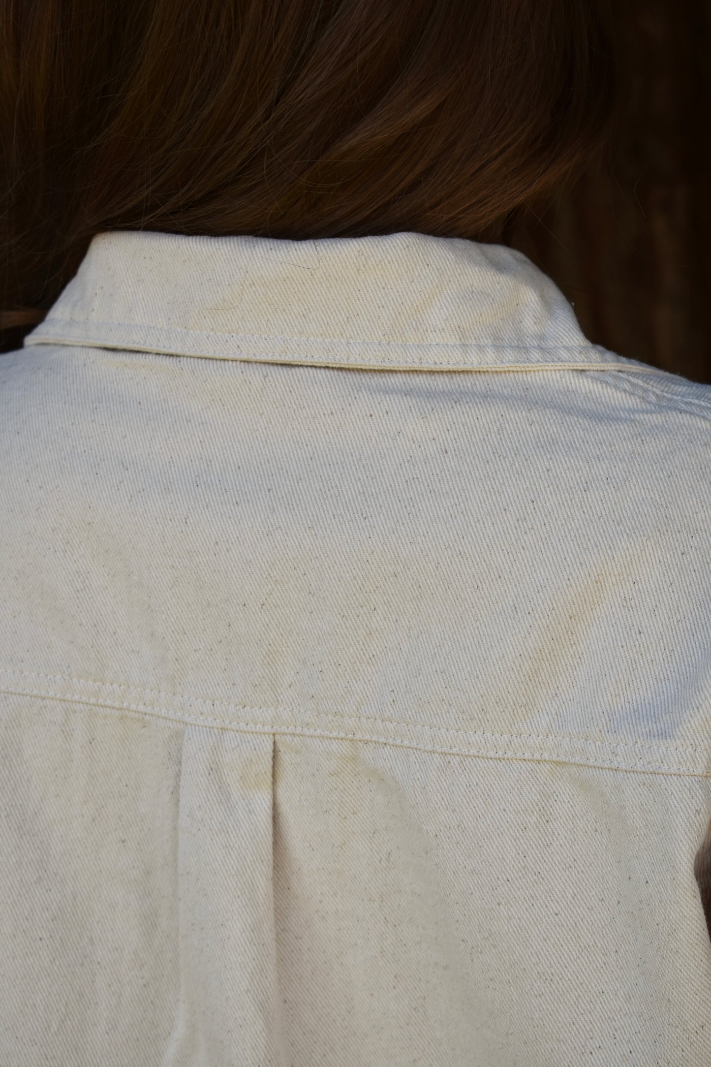 Cream Boxy Top