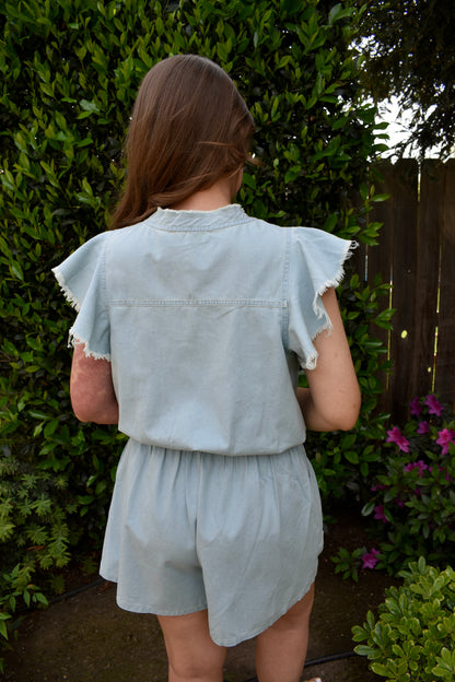 Blue Skies Romper