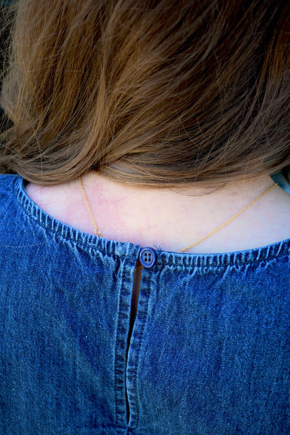 Denim Flag Top